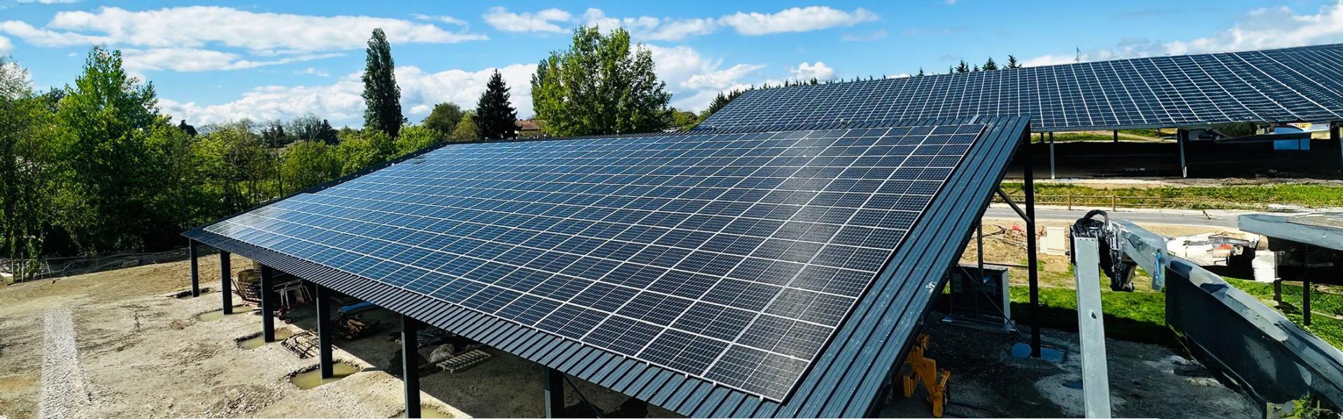 Ombrière solaire à Vierzon